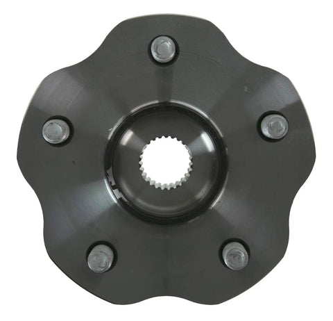 Top view of Model 512365 Wheel Bearing And Hub Assembly Fits Toyota Highlander 2014 To 2023 And Lexus RX350 RX350L RX450h RX450hL Sienna 2021 To 2022 Ride Ready Replacement Durable Bolt In