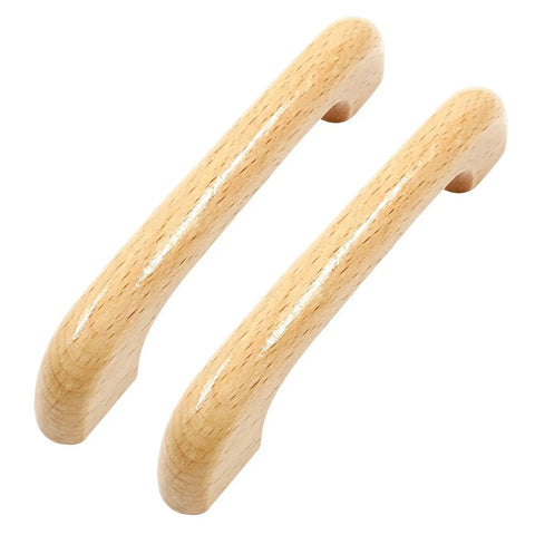 10 Pack Wood Cabinet Pulls Handles 4.92 Inch Overall Length 0.98 Inch Height 3.78 Inch Center to Center 96mm for Kitchen Drawers Doors Dresser