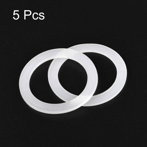 Two silicone gasket seals for 1 cup coffee pot replacement ring 38x50x2.2mm fits aluminum coffee maker no spill leak proof high temp