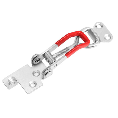 10 Pack Adjustable Toggle Clamps 4002 Pull Latch For Doors Boxes And Jigs, 551 Lb Capacity, Zinc Plated Iron, front view