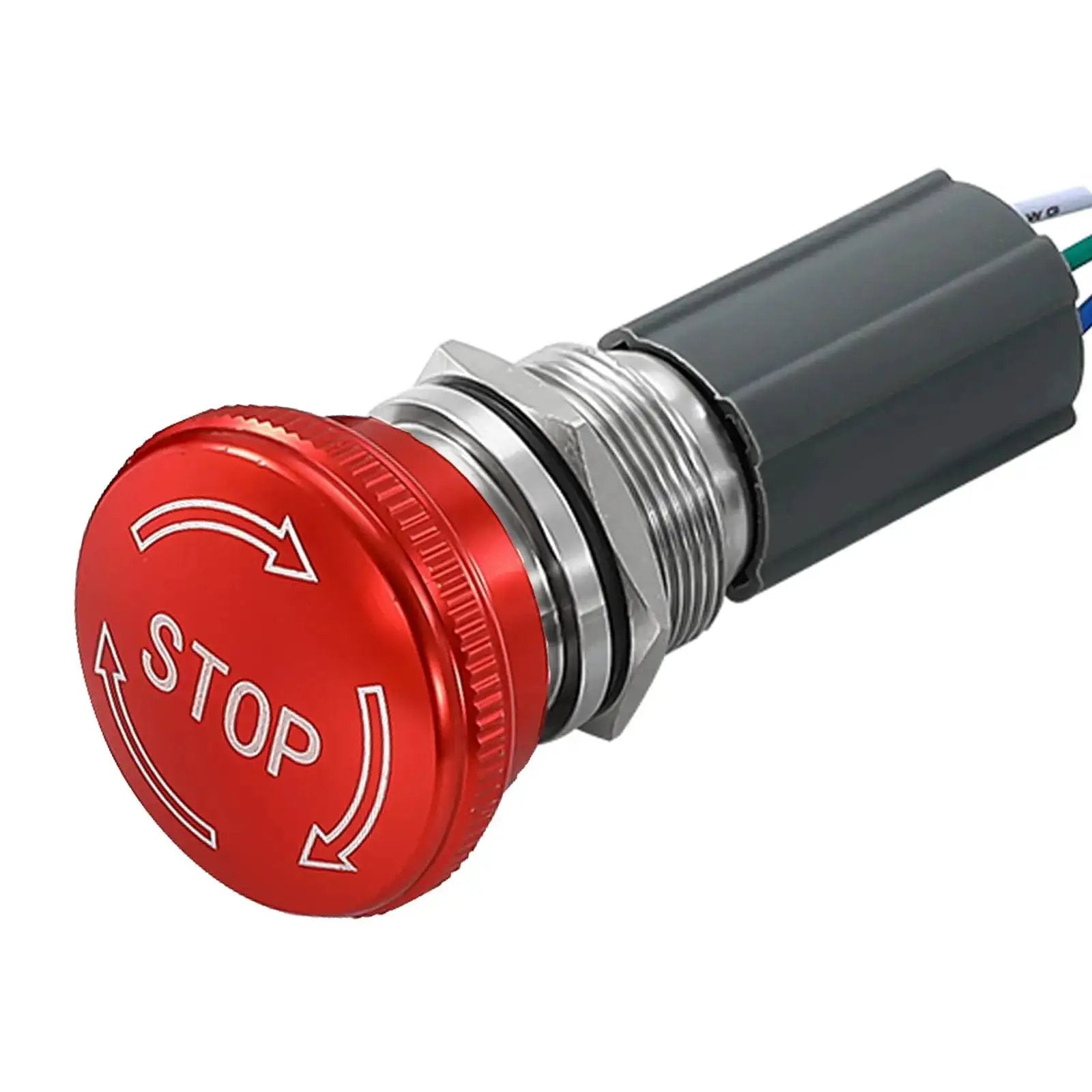 Estop Button Latching 19mm Emergency Stop Switch 5A Mu...