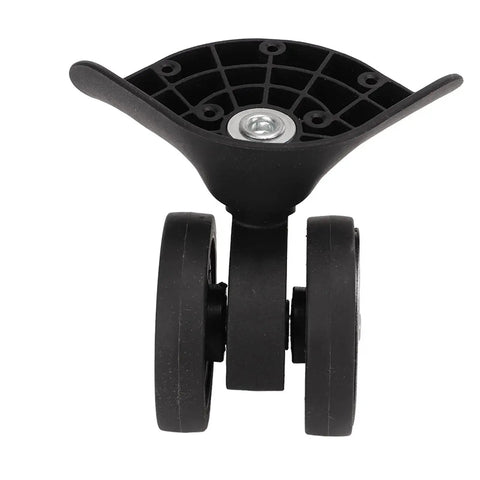 Durable Nylon Luggage Caster Wheels Replacement Pair, 360 Degree Swivel Suitcase Wheels for Travel close-up front view