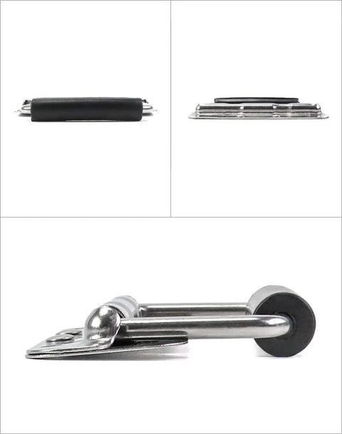 Stainless Steel Spring Loaded Case Handles 4 Pack 122mm With Rubber Grip Durable 304 Grade Cabinet Hardware