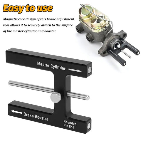 Ywdiml aluminum brake adjustment tool, front view; magnetic core, master cylinder/brake booster push-rod gauge