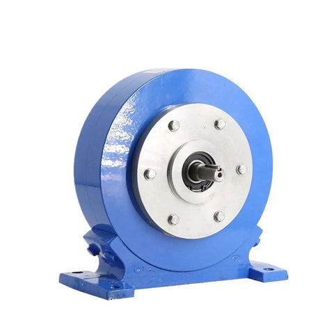 Front view of Magnetic Powder Brake Dynamometer Torque Tester for Motors and Servos, large range 200 N.m, strain gauge sensor.