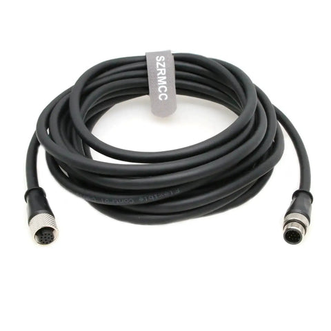 M12 12-Pin Male To Female Sensor Actuator Cable For Cognex In-Sight And DataMan Vision Systems 15m coiled view