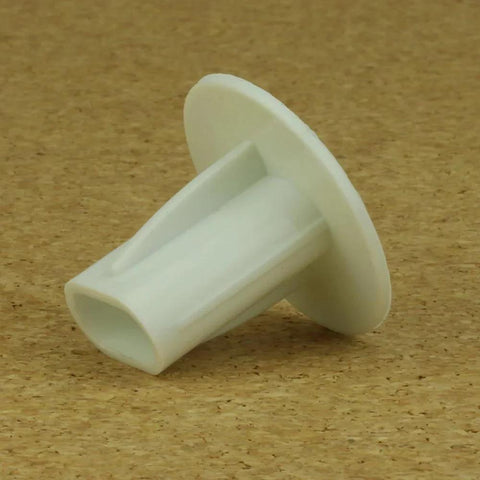 Dual Feed Through Cable Bushings For Wall Openings That Seal And Protect Low Voltage Cables From Abrasion Weatherproof And Varmint Proof When Used With Silicone Seal 100 White Pieces Skywalker, white plastic side view