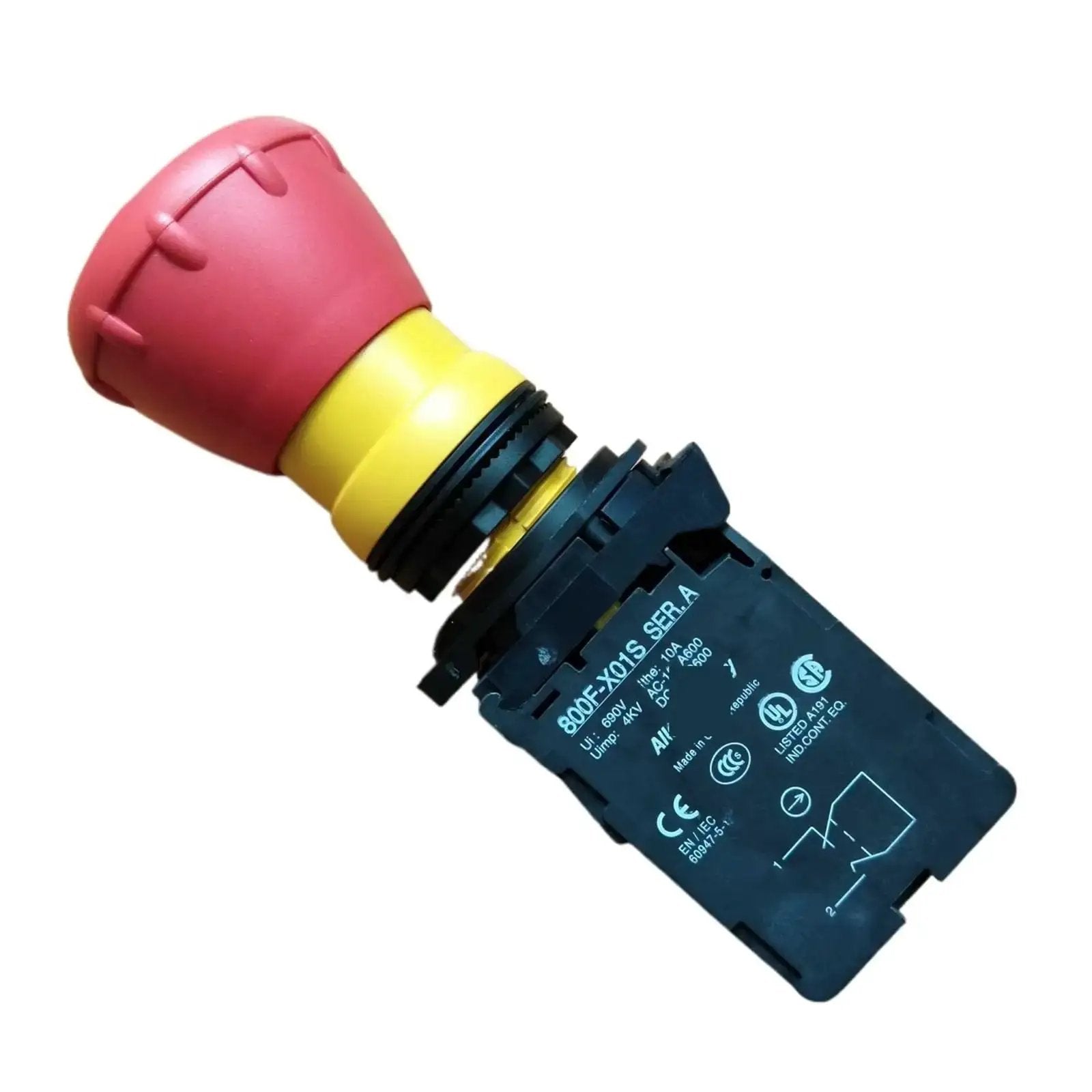 Red Emergency Stop Button Delivers Instant Equipment S...