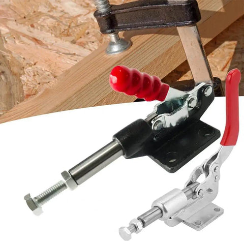 Adjustable Toggle Clamp Beefy Heavy Duty Push Pull Action Quick Release With 180 Kg Capacity, 144.5 Degree Handle Opening, 2 Pack