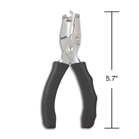 Handheld One Hole Punch Delivers Clean Quarter Inch Holes With A Five Sheet Capacity, Durable Nickel Plated Steel Construction