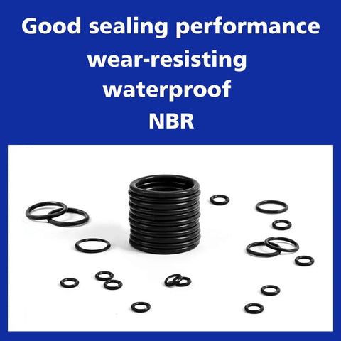 All In One Buna N 90 O Ring Seal Kit For Flat Face Hydraulic Fittings Packed 180 Pieces In Eight Sizes displayed