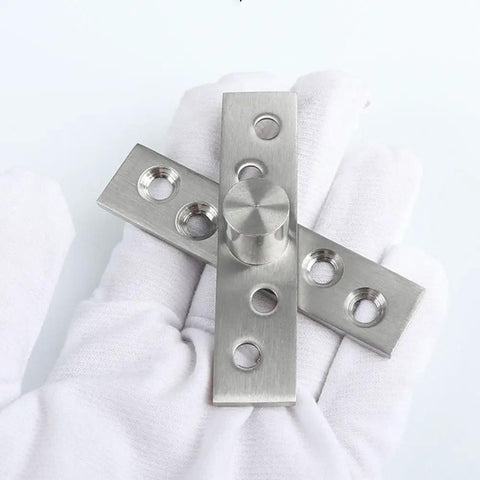 Heavy Duty Hidden Pivot Hinge For Cabinets And Doors With 360 Degree Rotation Positive Axis Eccentric Shaft Stainless Steel 75mm close-up