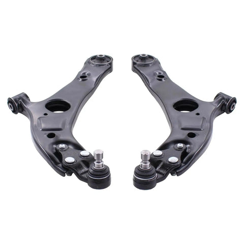 Pair of front lower left and right suspension control arms with ball joint assembly for Hyundai Sonata Azera Cadenza Optima