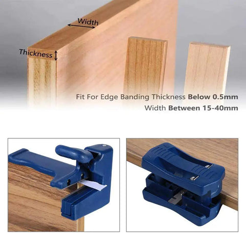 Woodworking Trimmer Double Cutter Set For DIY Furniture Making With Durable White Steel Blades And Dual Cutting Heads
