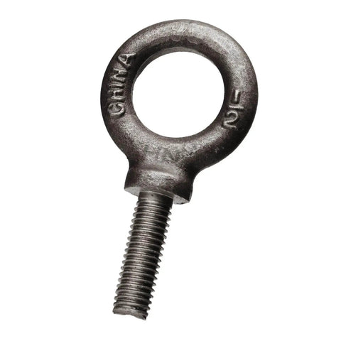 Two Pack Eyebolt Set Go-To Heavy Duty Lifting Shoulder Eyebolts 1/2-13 Threads By 1-1/2 Inch Length Forged And Tempered Industrial Grade Working Load Limit 2600 Lbs Built Tough For Rigging And Hoisting Meets ASME B18.15 And B30.26 ISO 9001
