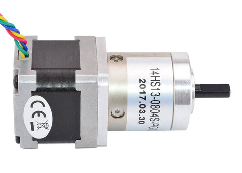 High Precision NEMA 14 Stepper Motor With Integrated Planetary Gearbox 19.19 To 1 Ratio For CNC And Robotics And 3D Printers 0.8A Current