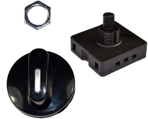 Four Position Three Speed Rotary Switch With Knob For Fans And Portable Heaters Off L1 L2 L3 Supports 10A At 120V Or 5A At 250V