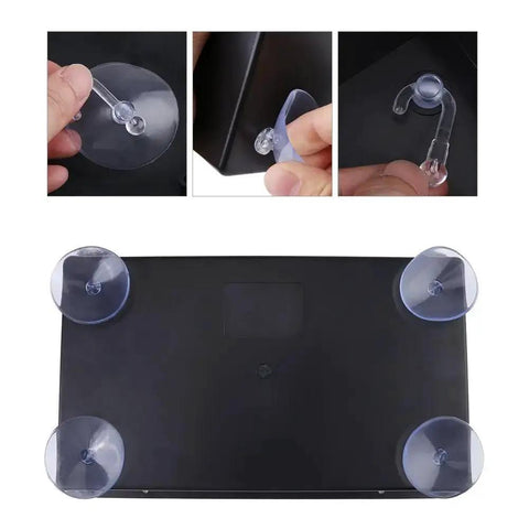 Underside view of Dope Acrylic Panel And Case DIY Kit with attached suction cups for stability in arcade joystick installations.