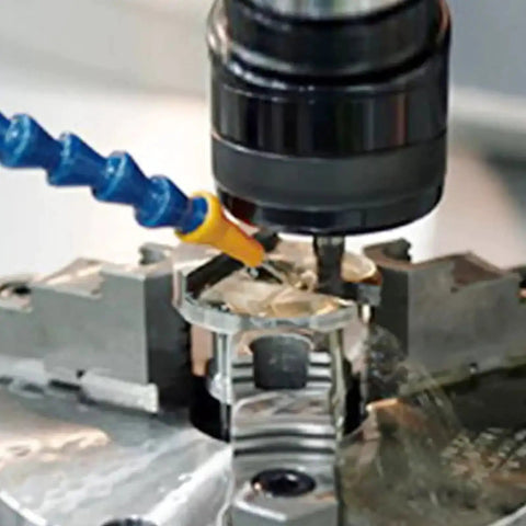 Beefy Straight Collet Milling Chuck Holder For MT4 ER32 Extension Rod in use on CNC lathe, demonstrating 40Cr durable construction