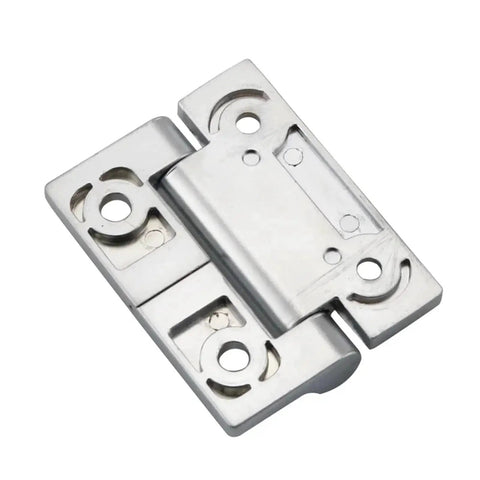 Front view of zinc alloy damping torque hinge for industrial doors, 1 piece.