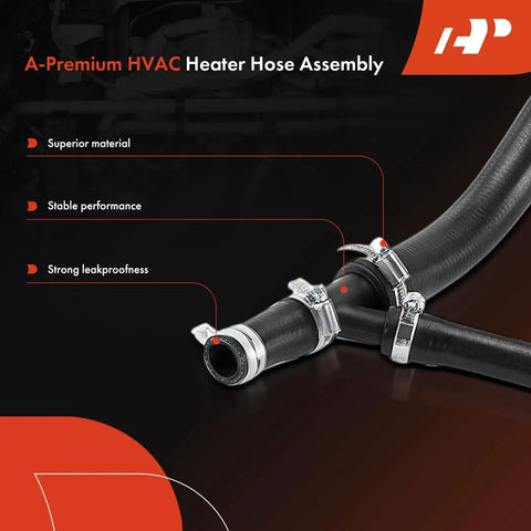 Inlet And Outlet Heater Hose Pipe Line Assembly For Chevy Silverado Tahoe Suburban GMC Sierra Cadillac Escalade V8, close-up view