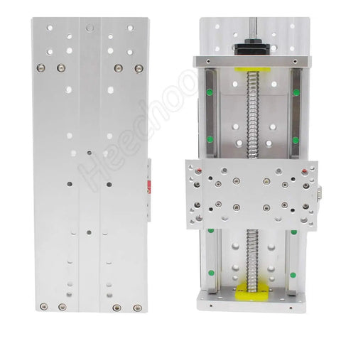 Beefy 300mm CNC Linear Guide Slide Table With 1605 Ball Screw And HG15 Rails 250kg Load Capacity Nema 34 Motor Base front view