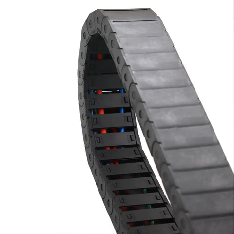 15x40mm Plastic Semi Closed CNC Machine Tool Cable Drag Chain 1 Meter Black Wire Carrier For CNC Routers And Milling Easy Install Low Noise Heavy Duty Built To Last Wear Resistant High Speed Run