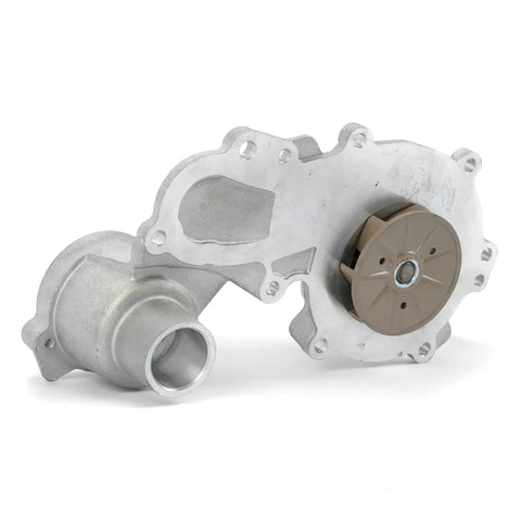 Engine Water Pump For Ford F150 2015 2016 2.7L V6 Turbo DOHC Edge Fusion Lincoln MKX with aluminum housing and impeller view.