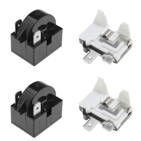 2X 15 Ohm Refrigerator Start Relay 2 Pin PTC For Mini Fridges And Compact Freezers With 1/2HP Overload Protectors