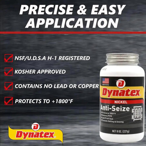 Nickel Anti Seize Paste 8 Oz Can Built For Heavy Duty Jobs With Graphite For Extreme Heat Resistance And Rugged Protection Against Corrosion In Harsh Environments No Sulfur Lead Copper Halogens 10 Pack