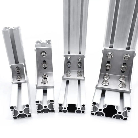 20 Sets 10 Series Aluminum Extrusion Corner Bracket Kit Pro Grade 1x1 Inch Right Angle L Connectors With T Nuts And Stainless Hardware