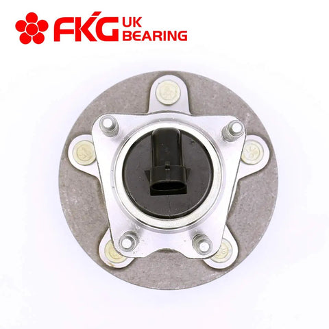 Top view of Rear Wheel Bearing Hub Assembly Drop In Replacement For 2004 2012 Chevy Malibu ABS Models with five lug bolts