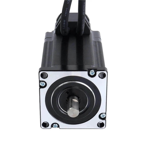 Front view of 4Nm 24 Closed Loop Stepper Motor With Encoder 1000PPR 4000CPR 5A 2 Phase 4 Lead Servo Motor for CNC machines