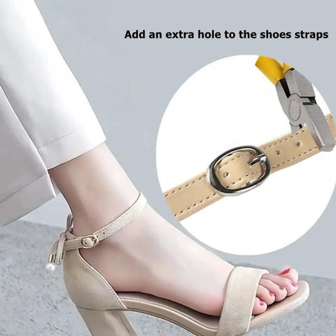 5 Inch Ergonomic Hole Punch Pliers 2Mm Round Hole Punch Tool For Thin Leather Straps adding hole to shoe strap