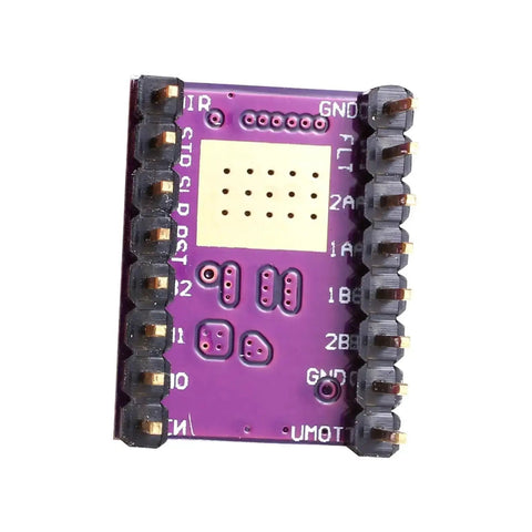 DRV8825 Stepper Driver Module With Heatsink For RAMPS 1.4, purple circuit board showing chip connections, part of 5-pack