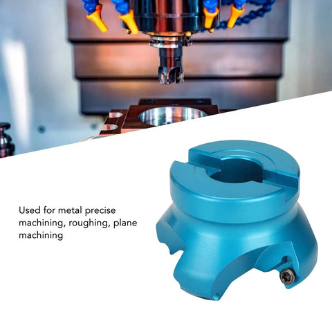 CNC Lathe Face Mill 4 Flutes High Efficiency Milling Cutter For Aluminum Alloy Face Mill Head With Special Helical Offset Design