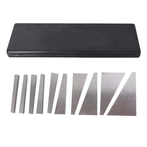 Pro Grade Precision Angle Block Set For Machinists TINVHY 10 Pack 1 To 5 Degree And 5 To 30 Degree Gauge Blocks Hardened Steel Ground