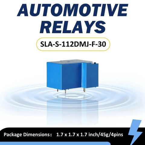 Compact 12V DC General Purpose Relay With 30A NO Switching, Four Pin Coil, Sealed Design For Tough Everyday Builds