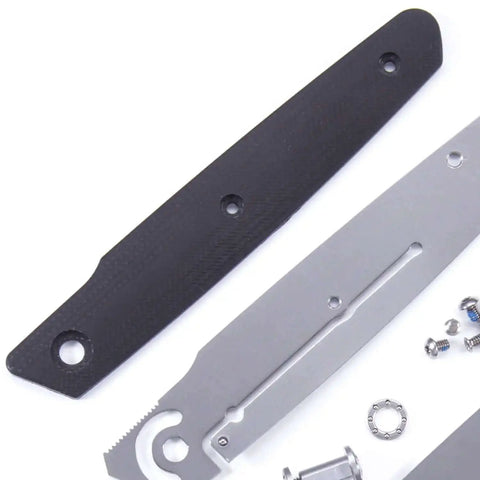 M63 DIY Folding Knife Kit With Dual Bearing Flipper Parts Kit Black G10 Handle Scales Gift Box Included USA Design Beginner Friendly Pro Grade Feel For Hobbyists And Knife Makers components including handle scales and screws