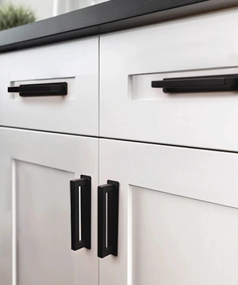 2 Pack Adhesive Cabinet Handles 6 Inch Self Stick Drawer Pulls No Drill Easy Peel And Stick Mount for white kitchen cabinets