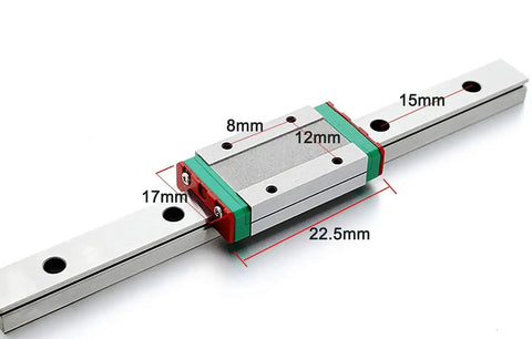 250mm MGN7 Linear Guide Rail Set For 3D Printer And CNC Machines, Two Rails With Two Preloaded MGN7C Blocks, Smooth Motion Pro Grade Rigidity