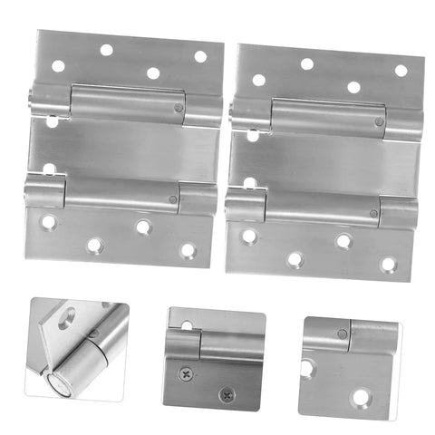 Heavy Duty Double Swing Self Closing Door Hinges for Outdoor Gates and Garage Doors Easy Install High Load Capacity Stainless Steel