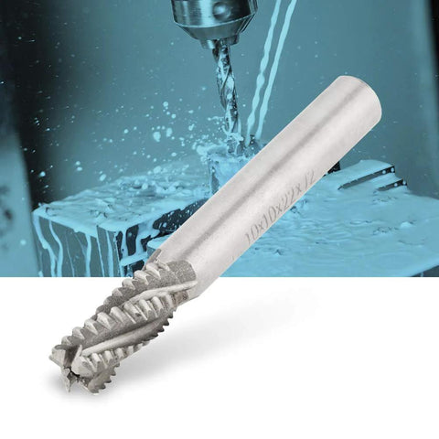 4 Flute High Speed Steel End Mill For CNC Milling 10mm Diameter 75mm Length Sharp Cutting Tool For Metal Wood Plastic Engraving