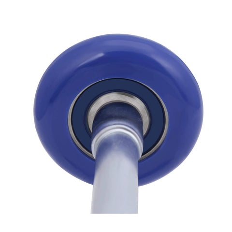 Close-up of 10 Pack Blue 2 Inch Nylon Garage Door Roller With 7 Inch Stem Quiet Durable High Load 6200 2RS Double Sealed Bearings