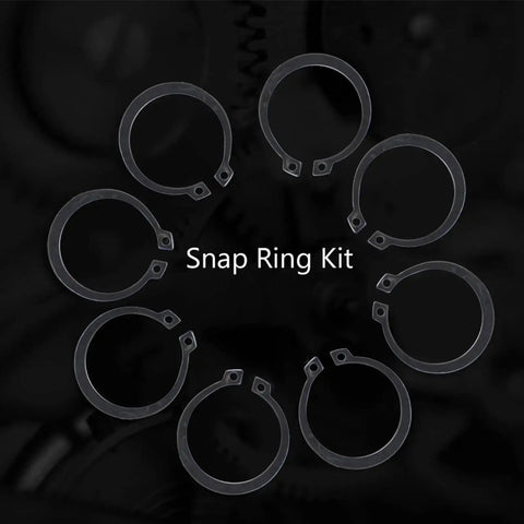 Gearhead Approved 17 Size External Retaining Ring Snap Ring Kit 2 To 32 Mm E Clip Circlip Set displayed against gears