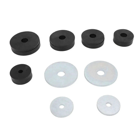 3D Printed Sheet Metal Dimple Die Set with Carbon Steel Flared Hole Dies and Backing Discs for Metal Projects