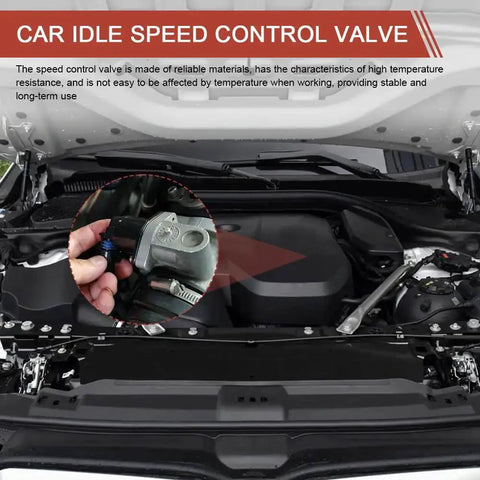 Idle Speed Control Valve And Idle Air Control Valve Throttle Stepper Motor For Stable Engine Operation close-up under car hood