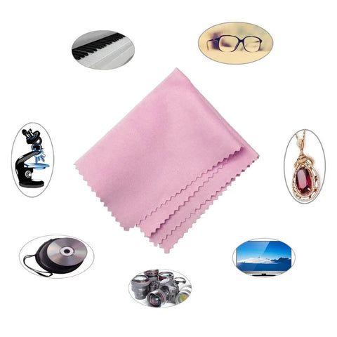 Pink Microfiber Screen Cleaning Cloths 4 Pack For Phones Tablets LCD TVs Laptops and various devices