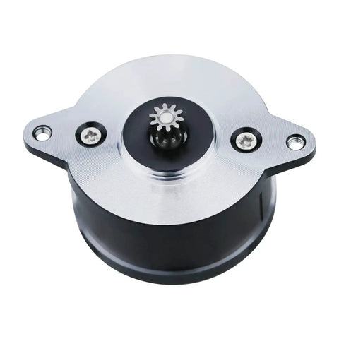 High Temperature Nema 14 36mm Pancake Stepper Motor 1A with 10 Tooth Gear top view