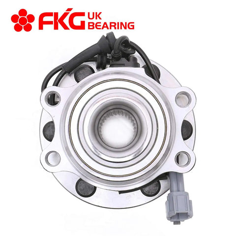Top view of Front Wheel Bearing Hub Assembly With ABS For 2005 2016 Nissan Frontier 4WD 4x4, showing six-lug configuration.
